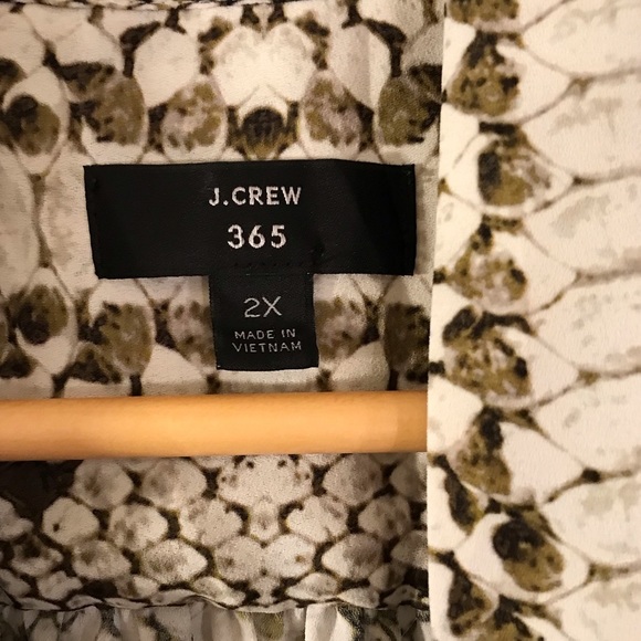 Women’s sleeveless J. Crew black label blouse size 2X - Picture 3 of 5